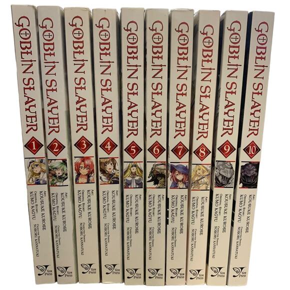 Goblin Slayer Manga Volumes 1-10 English Paperback VERY GOOD - Picture 2 of 2